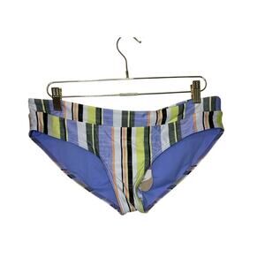 Prana Presolana Bottom Bikini Women L Morning Glory Stripe NWT‎ Swim Beach